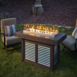 The Outdoor GreatRoom Company Denali Brew 57-Inch Linear Gas Fire Pit Table (DENBR-1242) -Top Tier Shop the outdoor greatroom company the outdoor greatroom company denali brew 57 linear gas fire pit table 14352480436318