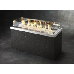 The Outdoor GreatRoom Company Key Largo Linear Gas Fire Pit Table -Top Tier Shop the outdoor greatroom company the outdoor greatroom company key largo linear gas fire pit table 14354961203294