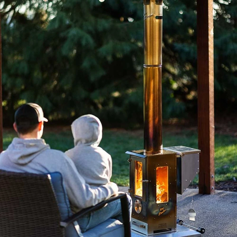 Timber Stoves Big Timber Stainless Steel Pellet Patio Heater (WPPHBTSS1.0) 2 Timber Stoves Big Timber Stainless Steel Pellet Patio Heater (WPPHBTSS1.0) - Image 2