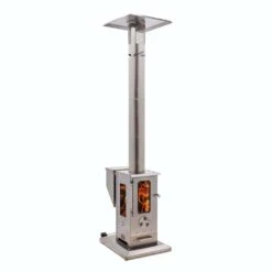 Timber Stoves Big Timber Stainless Steel Pellet Patio Heater (WPPHBTSS1.0)