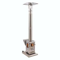 Timber Stoves Lil' Timber Stainless Steel Pellet Patio Heater (WPPHLTSS1.0)