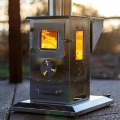 Timber Stoves Lil' Timber Stainless Steel Pellet Patio Heater (WPPHLTSS1.0) -Top Tier Shop timber stoves lil timber stainless steel pellet patio heater wpphltss1 0 wpphltss1 0 860009336513 29689140478046