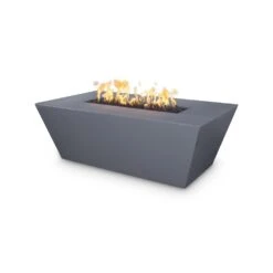 Top Fires Angelus 60-Inch Rectangular GFRC Gas Fire Pit Table - Electronic -Top Tier Shop top fires angelus 60 inch rectangular gfrc gas fire pit table electronic liquid propane gray opt aglgf60ekit gry lp 840057360517 29686567010398