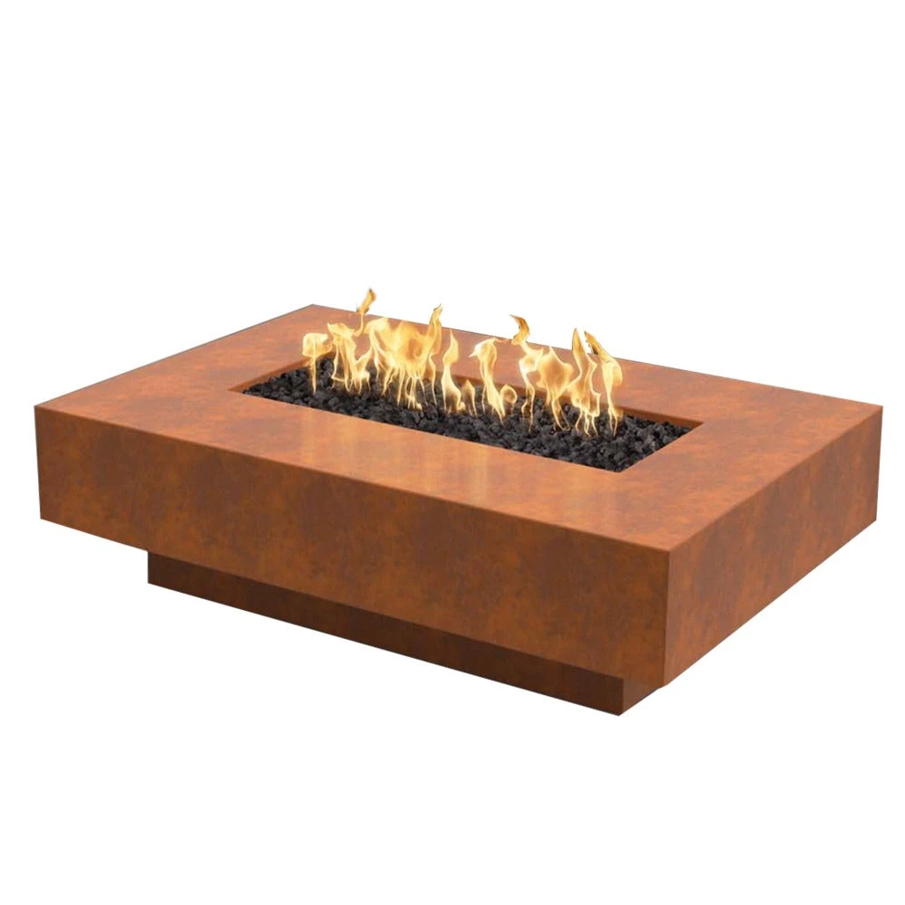 Top Fires Cabo Linear Corten Steel Gas Fire Pit Table 1 Top Fires Cabo Linear Corten Steel Gas Fire Pit Table