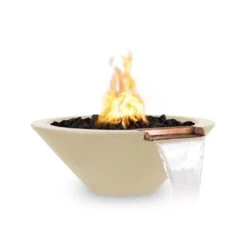 Top Fires Cazo 24-Inch Round Concrete Gas Fire And Water Bowl - Match Lit (OPT-24RFW) -Top Tier Shop top fires cazo 24 inch round concrete gas fire and water bowl match lit opt 24rfw 29679264628830