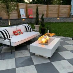 Top Fires Del Mar 96-Inch Rectangular GFRC Gas Fire Pit - Match Lit -Top Tier Shop top fires del mar 96 inch rectangular gfrc gas fire pit match lit 29695076302942