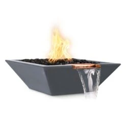 Top Fires Maya 36-Inch Square Concrete Gas Fire And Water Bowl - Match Lit (OPT-36SFW) 24 Top Fires Maya 36-Inch Square Concrete Gas Fire And Water Bowl - Match Lit (OPT-36SFW) -Top Tier Shop top fires maya 36 inch square concrete gas fire and water bowl match lit opt 36sfw 29695705579614