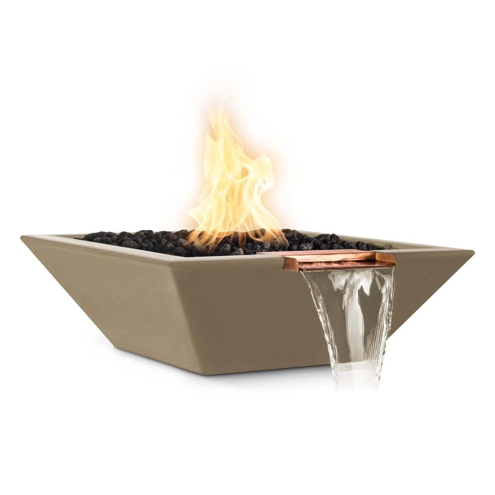 Top Fires Maya 36-Inch Square Concrete Gas Fire And Water Bowl - Match Lit (OPT-36SFW) 10 Top Fires Maya 36-Inch Square Concrete Gas Fire And Water Bowl - Match Lit (OPT-36SFW) - Image 10