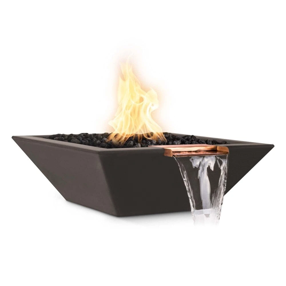 Top Fires Maya 36-Inch Square Concrete Gas Fire And Water Bowl - Match Lit (OPT-36SFW) 7 Top Fires Maya 36-Inch Square Concrete Gas Fire And Water Bowl - Match Lit (OPT-36SFW) - Image 7