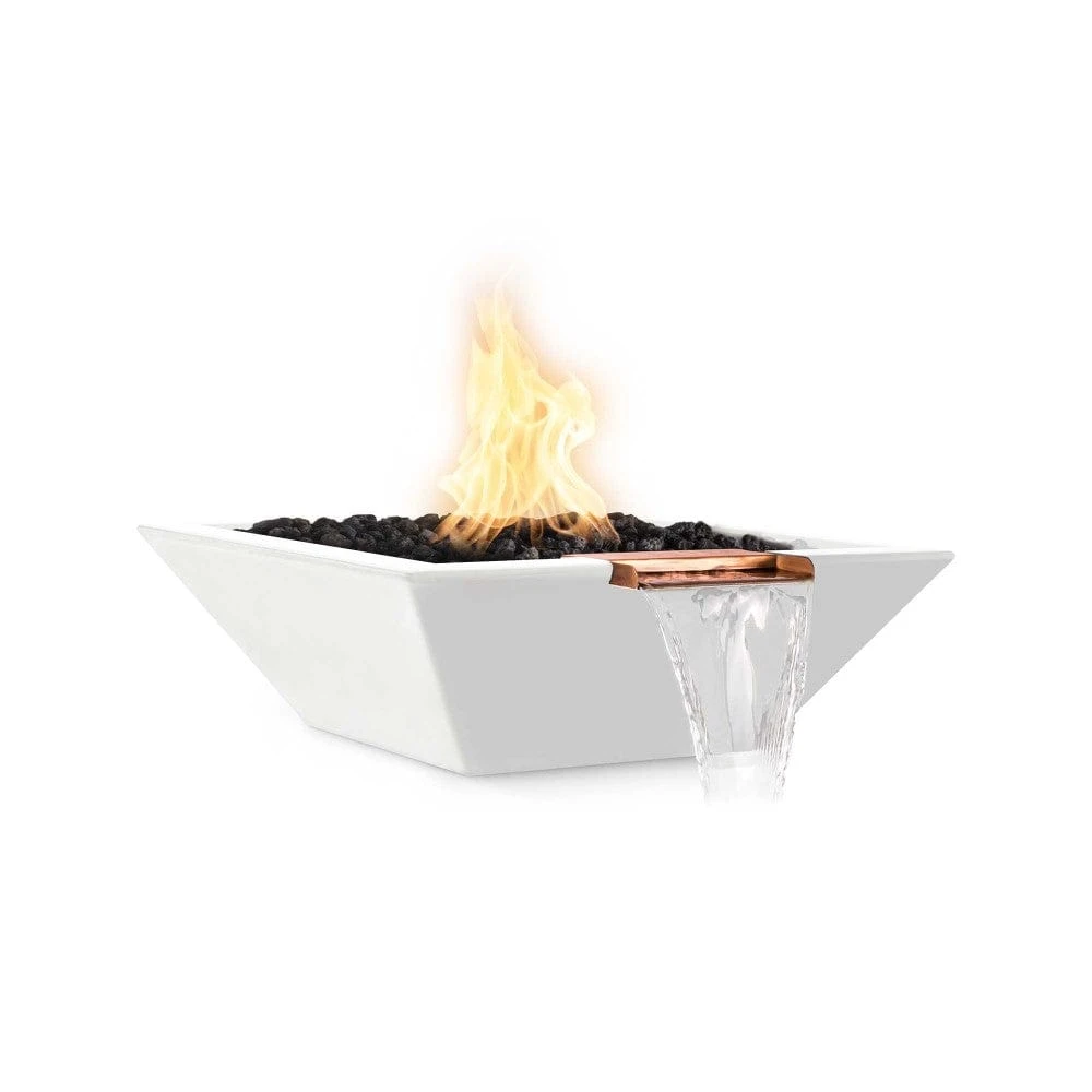 Top Fires Maya 36-Inch Square Concrete Gas Fire And Water Bowl - Match Lit (OPT-36SFW) 6 Top Fires Maya 36-Inch Square Concrete Gas Fire And Water Bowl - Match Lit (OPT-36SFW) - Image 6