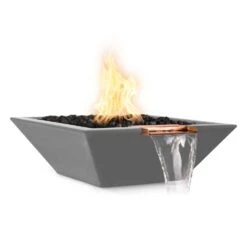 Top Fires Maya 36-Inch Square Concrete Gas Fire And Water Bowl - Match Lit (OPT-36SFW) 30 Top Fires Maya 36-Inch Square Concrete Gas Fire And Water Bowl - Match Lit (OPT-36SFW) -Top Tier Shop top fires maya 36 inch square concrete gas fire and water bowl match lit opt 36sfw 29695706103902