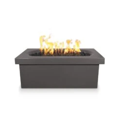 Top Fires Ramona 60-Inch Rectangular GFRC Gas Fire Pit Table - Electronic -Top Tier Shop top fires ramona 60 inch rectangular gfrc gas fire pit table electronic liquid propane chestnut opt rmnrt60ekit cst lp 840057359375 29697003651166