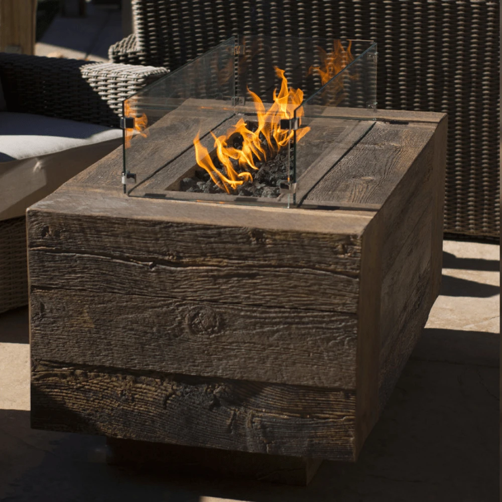 Top Fires Catalina Rectangular GFRC Gas Fire Pit - Flame Sense 4 Top Fires Catalina Rectangular GFRC Gas Fire Pit - Flame Sense - Image 4