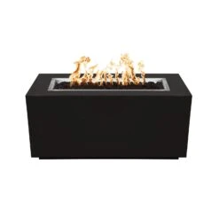 Top Fires Pismo Rectangular Powder Coated Gas Fire Pit - Match Lit -Top Tier Shop top fires rectangular powder coated gas fire pit match lit 28581099962462