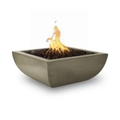 Top Fires Avalon 24-Inch Square Concrete Gas Fire Bowl - Match Lit 28 Top Fires Avalon 24-Inch Square Concrete Gas Fire Bowl - Match Lit -Top Tier Shop top fires top fires avalon 24 square concrete gas fire bowl match lit 27945270476894