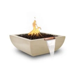 Top Fires Avalon 30-Inch Square Concrete Gas Fire And Water Bowl - Match Lit 24 Top Fires Avalon 30-Inch Square Concrete Gas Fire And Water Bowl - Match Lit -Top Tier Shop top fires top fires avalon 30 square concrete gas fire and water bowl match lit 14776645124190