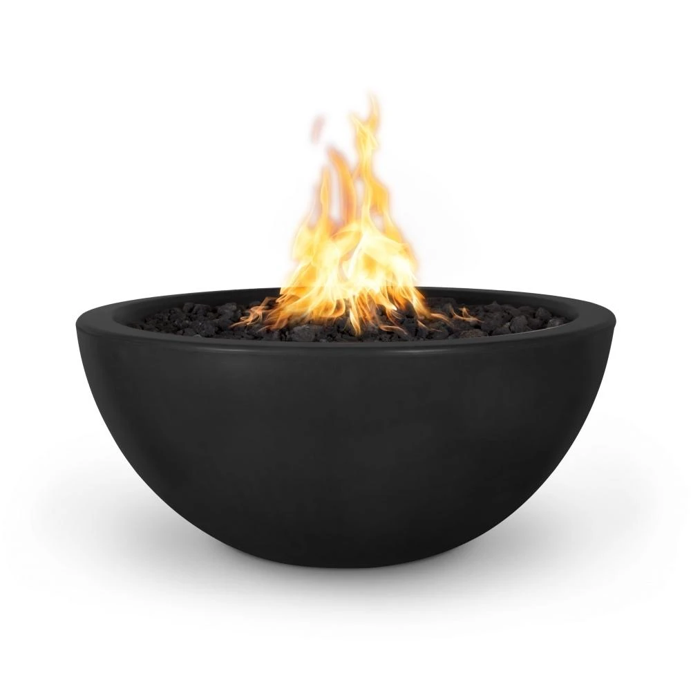 Top Fires Luna Round Concrete Gas Fire Pit - Flame Sense 1 Top Fires Luna Round Concrete Gas Fire Pit - Flame Sense