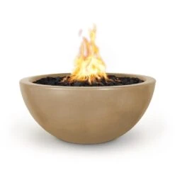 Top Fires Luna Round Concrete Gas Fire Pit - Flame Sense 18 Top Fires Luna Round Concrete Gas Fire Pit - Flame Sense -Top Tier Shop top fires top fires luna round concrete gas fire pit flame sense 27964969156702