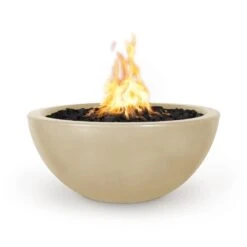 Top Fires Luna Round Concrete Gas Fire Pit - Flame Sense 20 Top Fires Luna Round Concrete Gas Fire Pit - Flame Sense -Top Tier Shop top fires top fires luna round concrete gas fire pit flame sense 27964969255006