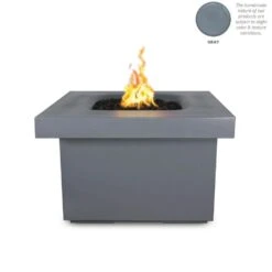 Top Fires Ramona 36-Inch Square GFRC Gas Fire Pit Table - Electronic -Top Tier Shop top fires top fires ramona 36 square gfrc gas fire pit table electronic liquid propane gray 14767818276958