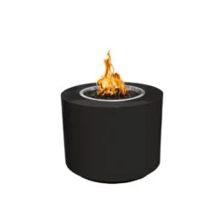 Top Fires Beverly Round Powder Coated Fire Pit - Match Lit