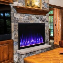 Touchstone Forte Elite 40-Inch Recessed/Wall Mounted Smart Electric Fireplace (#80052) -Top Tier Shop touchstone forte elite 40 inch recessed wall mounted smart electric fireplace 80052 80052 631361800529 29404233891934