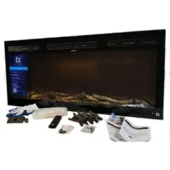 Touchstone Fury Series Slim Recessed Smart Electric Fireplace -Top Tier Shop touchstone fury series slim recessed smart electric fireplace 80053 30397420372062