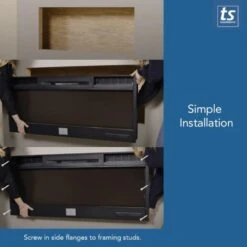 Touchstone Fury Series Slim Recessed Smart Electric Fireplace -Top Tier Shop touchstone fury series slim recessed smart electric fireplace 80053 30397420765278