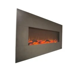 Touchstone Onyx Stainless 50-Inch Wall Mounted Electric Fireplace (#80026) -Top Tier Shop touchstone onyx stainless 50 inch wall mounted electric fireplace 80026 80026 631361800260 29677260341342