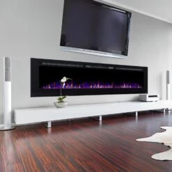 Touchstone Sideline 100-Inch Recessed Smart Electric Fireplace (#80032) -Top Tier Shop touchstone sideline 100 inch recessed electric fireplace 80032 80032 6 31361 80032 1 28835486171230