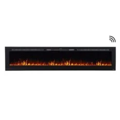 Touchstone Sideline 100-Inch Recessed Smart Electric Fireplace (#80032)