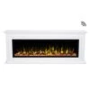 Touchstone Sideline Elite 50-Inch Freestanding Electric Fireplace With White Mantel (#90001-80036)