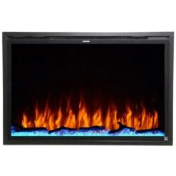 Touchstone Forte Elite 40-Inch Recessed/Wall Mounted Smart Electric Fireplace (#80052) -Top Tier Shop touchstone sideline elite forte 40 inch smart wifi enabled recessed electric fireplace 80052 80052 6 31361 80052 9 29115857502302