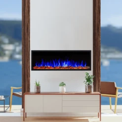 Touchstone Sideline Elite Outdoor 60-Inch Recessed/Wall Mounted Smart Electric Fireplace, No Heat (80049) -Top Tier Shop touchstone sideline elite outdoor 60 inch recessed wall mounted smart electric fireplace no heat 80049 80049 631361800499 29197468598366