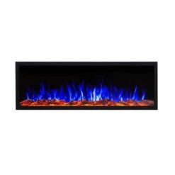 Touchstone Sideline Elite Outdoor 60-Inch Recessed/Wall Mounted Smart Electric Fireplace, No Heat (80049) -Top Tier Shop touchstone sideline elite smart 60 inch weatherproof outdoor wifi enabled electric fireplace 80042 29095060799582