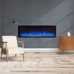 Touchstone Sideline Elite Smart Electric Fireplace (Alexa/Google Compatible) -Top Tier Shop touchstone sideline elite smart electric fireplace alexa google compatible 29404234580062
