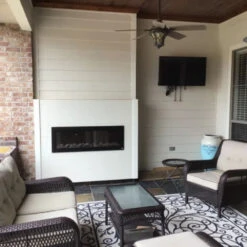 Touchstone Sideline Outdoor 50-Inch Recessed / Wall Mounted Electric Fireplace, No Heat (#80017) -Top Tier Shop touchstone sideline outdoor 50 inch recessed wall mounted electric fireplace no heat 80017 80017 00631361800178 28797552164958