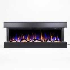 Touchstone Chesmont 50-Inch Wall Mounted 3-Sided Smart Electric Fireplace -Top Tier Shop touchstone touchstone chesmont 50 wall mounted 3 sided electric fireplace black 13340288450654