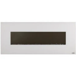 Touchstone Ivory 50-Inch Wall Mounted Electric Fireplace With White Frame (#80002) -Top Tier Shop touchstone touchstone ivory wall mounted electric fireplace with white frame 80002 23904466755