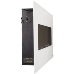 Touchstone Ivory 50-Inch Wall Mounted Electric Fireplace With White Frame (#80002) -Top Tier Shop touchstone touchstone ivory wall mounted electric fireplace with white frame 80002 23904470339