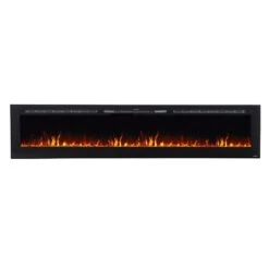 Touchstone Sideline 100-Inch Recessed Smart Electric Fireplace (#80032) -Top Tier Shop touchstone touchstone sideline 100 recessed electric fireplace 80032 13315670474846