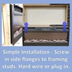 Touchstone Sideline 28-Inch Recessed Electric Fireplace (#80028) -Top Tier Shop touchstone touchstone sideline 28 recessed electric fireplace 80028 13746781552734