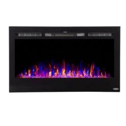 Touchstone Sideline 36-Inch Recessed Smart Electric Fireplace (#80014) -Top Tier Shop touchstone touchstone sideline 36 recessed electric fireplace 80014 13315672014942