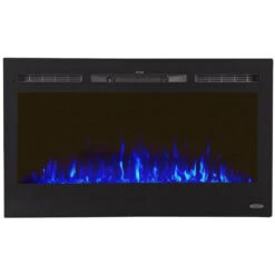 Touchstone Sideline 36-Inch Recessed Smart Electric Fireplace (#80014) -Top Tier Shop touchstone touchstone sideline 36 recessed electric fireplace 80014 13315672309854