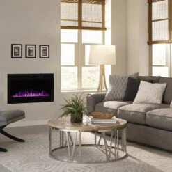 Touchstone Sideline 36-Inch Recessed Smart Electric Fireplace (#80014) -Top Tier Shop touchstone touchstone sideline 36 recessed electric fireplace 80014 13315676471390