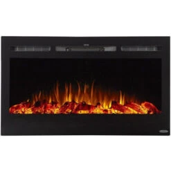 Touchstone Sideline 36-Inch Recessed Smart Electric Fireplace (#80014) -Top Tier Shop touchstone touchstone sideline 36 recessed electric fireplace 80014 13315676536926