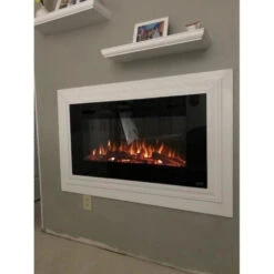 Touchstone Sideline 40-Inch Recessed Smart Electric Fireplace (#80027) -Top Tier Shop touchstone touchstone sideline 40 recessed electric fireplace 80027 13340049735774
