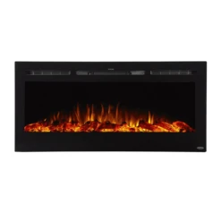 Touchstone Sideline 40-Inch Recessed Smart Electric Fireplace (#80027) -Top Tier Shop touchstone touchstone sideline 40 recessed electric fireplace 80027 13341321199710