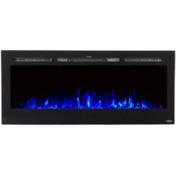 Touchstone Sideline 50-Inch Recessed Smart Electric Fireplace (#80004) -Top Tier Shop touchstone touchstone sideline 50 recessed electric fireplace 80004 13335680876638