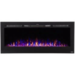 Touchstone Sideline 50-Inch Recessed Smart Electric Fireplace (#80004) -Top Tier Shop touchstone touchstone sideline 50 recessed electric fireplace 80004 28296631222366